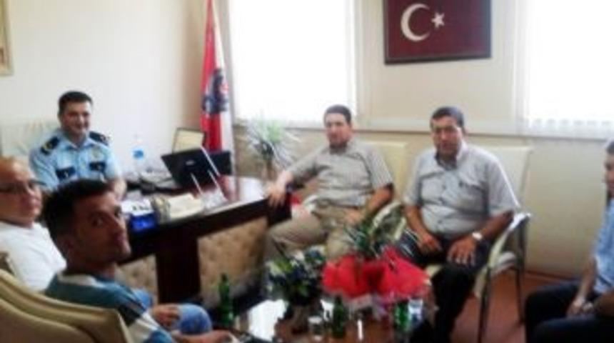 İl&ccedil;e Emniyet M&uuml;d&uuml;r&uuml;n&uuml; Ziyaret Ettiler