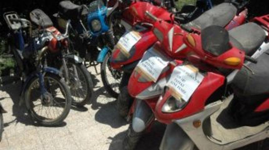 Konya'da 45 &Ccedil;alıntı Motosiklet Bulundu