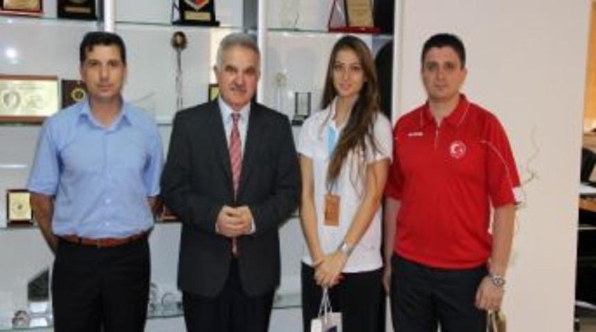 Dünya Üçüncüsünden Rektör Elmas’a Ziyaret