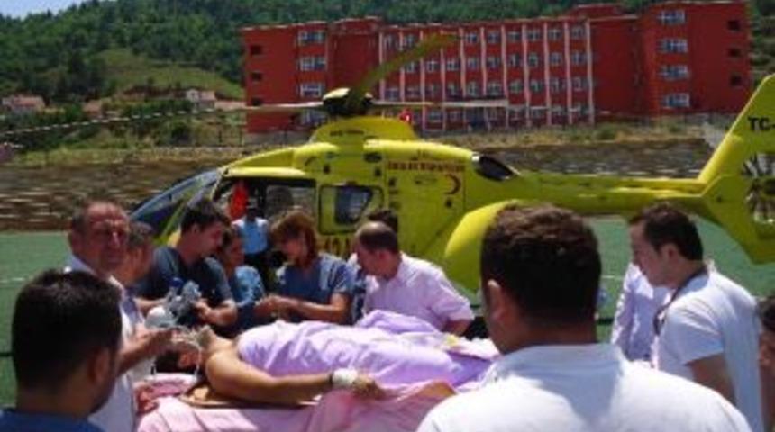 Ambulans Helikopter Bu Sefer Doktorun Hayatını Kurtardı