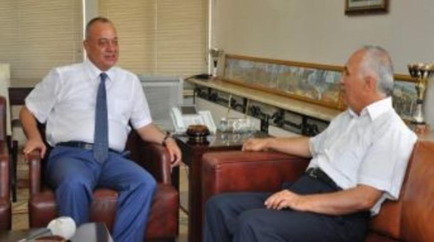 Başkan Erg&uuml;n &Ccedil;evre Ve Şehircilik M&uuml;d&uuml;r&uuml; Vekili Yılmaz&rsquo;ı Ağırladı