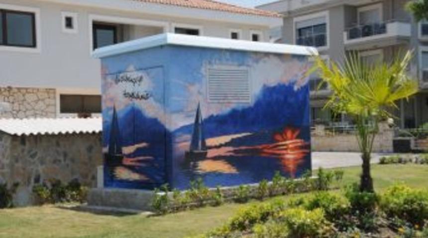 G&uuml;zelbah&ccedil;e'nin Trafoları G&uuml;zelleşiyor