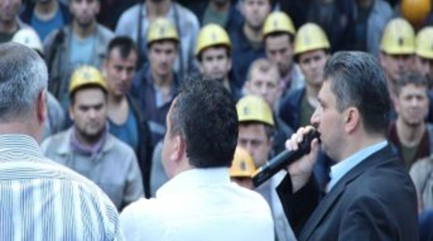 Alabaş Gelik&rsquo;te Madencileri Ziyaret Etti