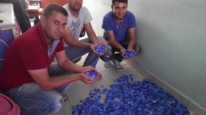 Sarıkaya Esnafından Mavi Kapak Kampanyasına Destek