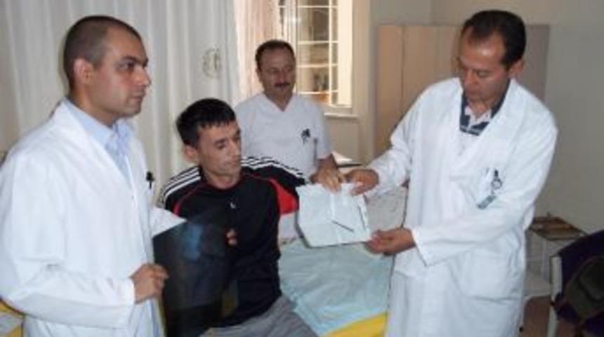 &Ccedil;ivi Yutan İnşaat İş&ccedil;isi Ameliyatla Kurtarıldı