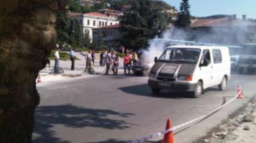 Kastamonu&rsquo;da Araba Yandı