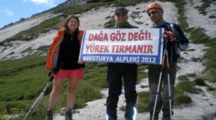 G&ouml;rme Engelli Dağcı, Avusturya Alplerine Tırmandı