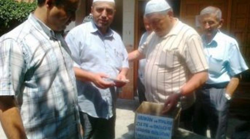 Hisarcık&rsquo;ta Camilerde Arakan&rsquo;a Yardım Toplandı
