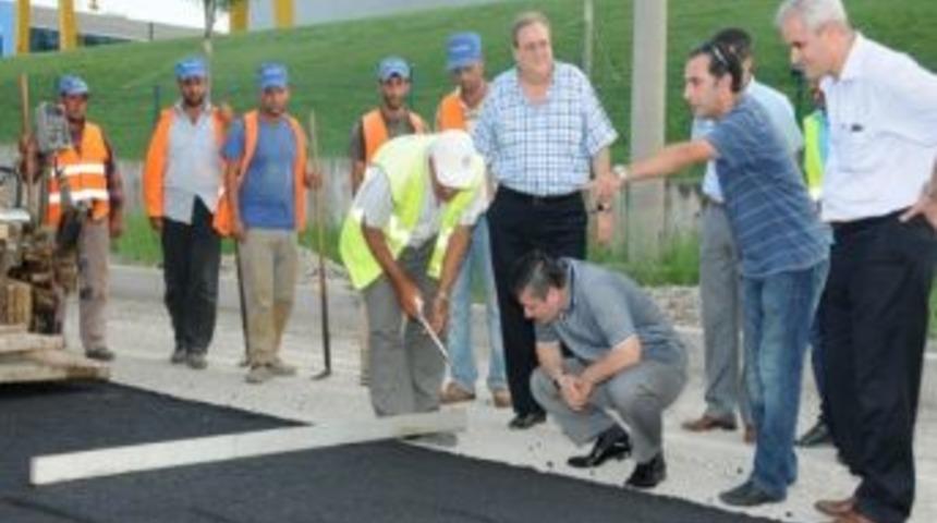 Balıkesir Organize Sanayi B&ouml;lgesinde Yol &Ccedil;ilesi Bitiyor