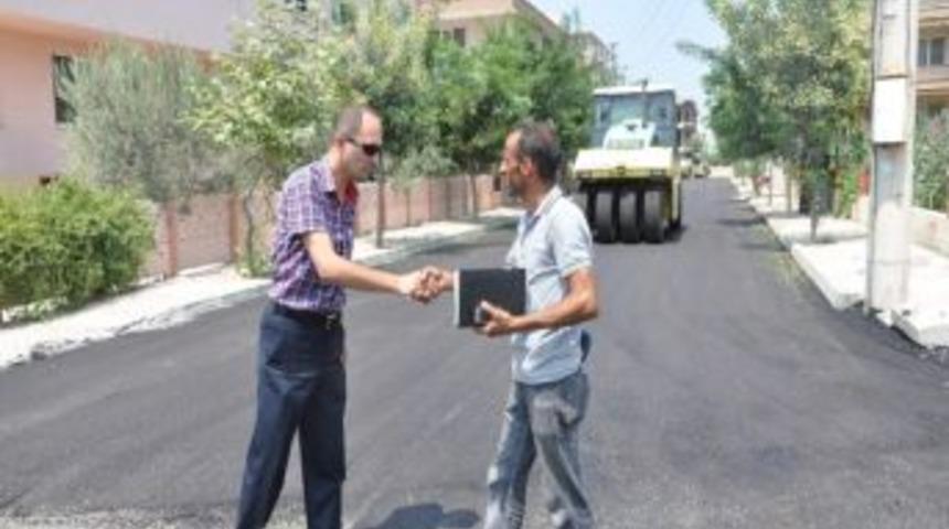 Kuşlubah&ccedil;e Mahallesi'nde Asfaltlama &Ccedil;alışmaları Başladı