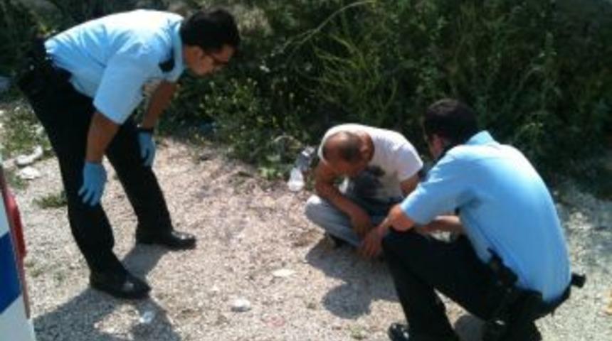 Alkoll&uuml; Şahıs Polise Zor Anlar Yaşattı