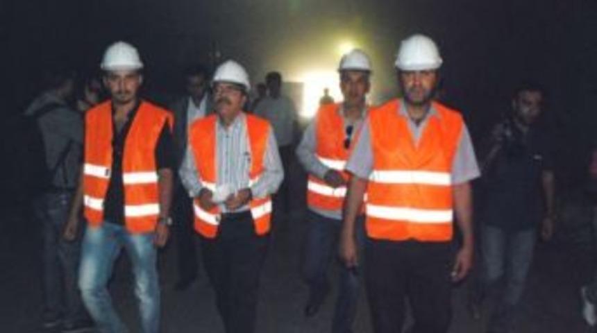 Vali Yılmaz, Yol &Ccedil;alışmalarını Ve T&uuml;nel Inşaatlarını Denetledi