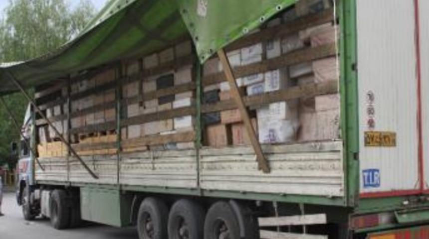 Erzincan&rsquo;da 418 Bin Paket Ka&ccedil;ak Sigara Ele Ge&ccedil;irildi