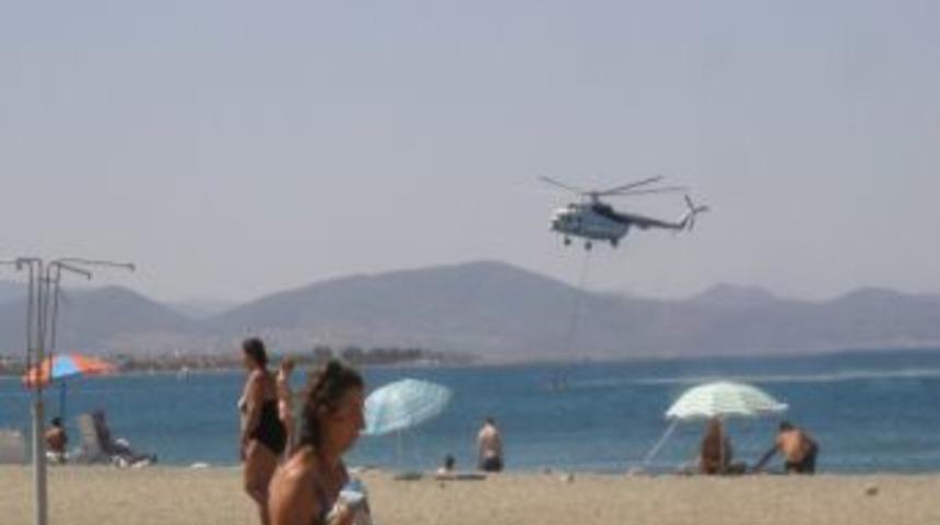 Edremit&rsquo;te Sazlık Alanda &Ccedil;ıkan Yangın, Korkuya Neden Oldu