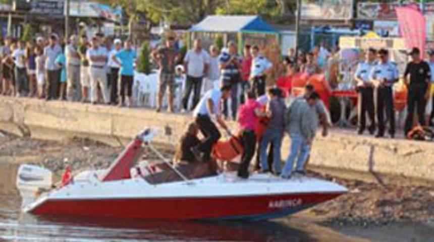 Sürat teknesinin çarptığı kadın öldü