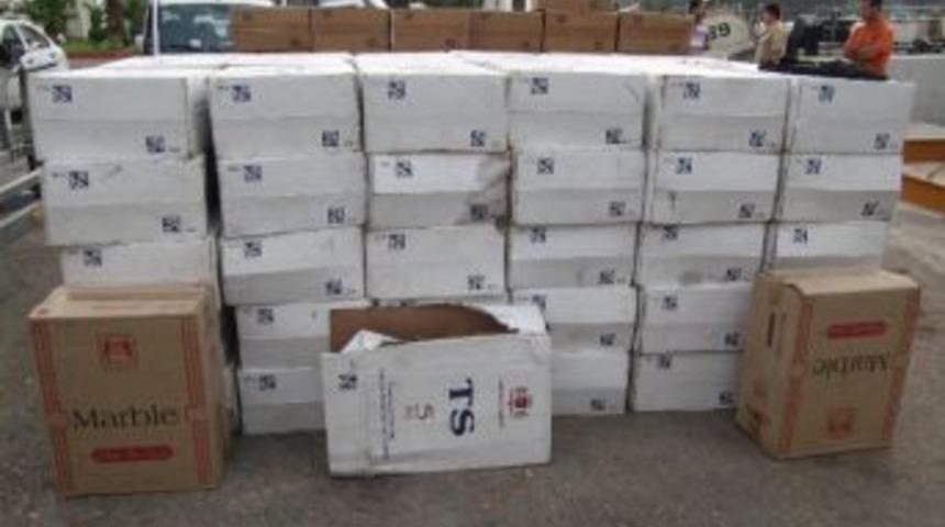 Gemide 66 Bin Paket Ka&ccedil;ak Sigara Ele Ge&ccedil;irildi