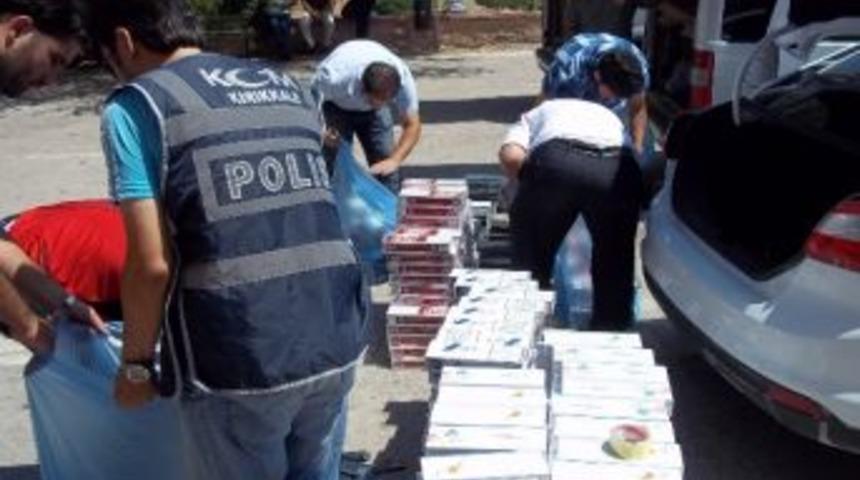 Kırıkkale&rsquo;de 9 Bin 200 Paket Ka&ccedil;ak Sigara Ele Ge&ccedil;irildi