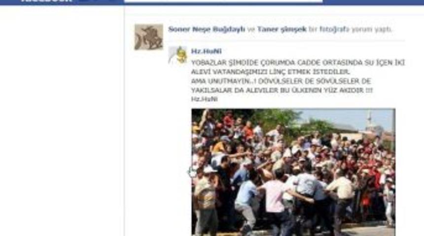 Çorum'a Facebook Üzerinden Provokasyon