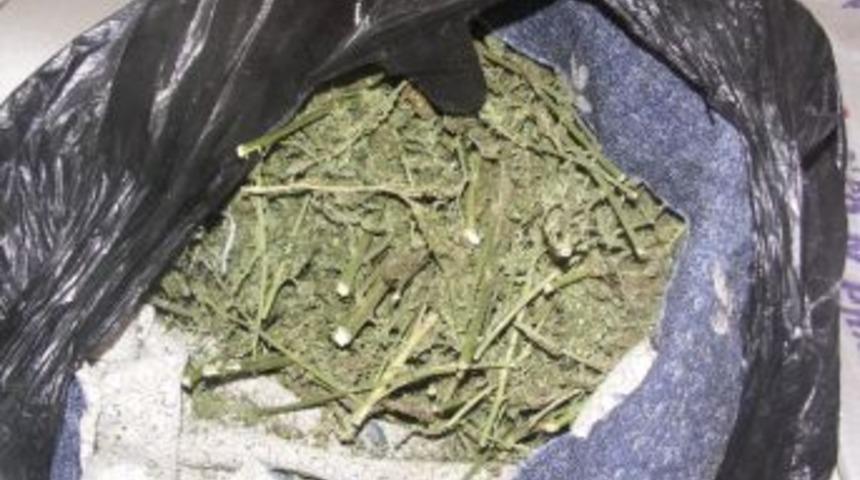 Elinde Taşıdığı &Ccedil;uvaldan Esrar &Ccedil;ıktı