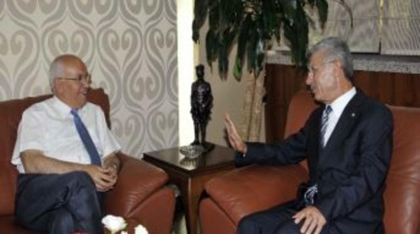 Rekt&ouml;r Ayhan'dan Başkan Yaşar'a Veda Ziyareti