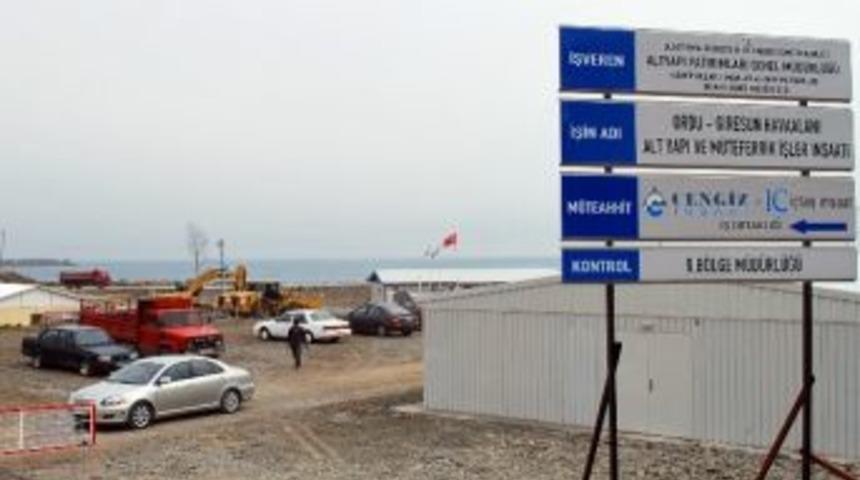 Ordu-giresun Havaalanı İnşaatına 2 Milyon Ton Taş