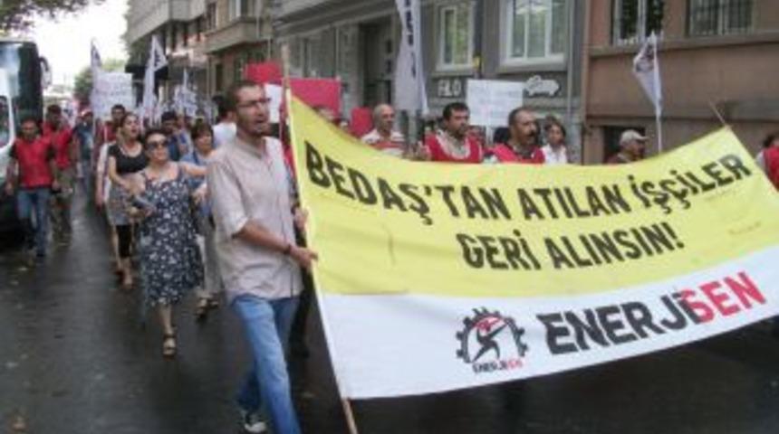BEDAŞ Protestosunda Pankart Gerginliği