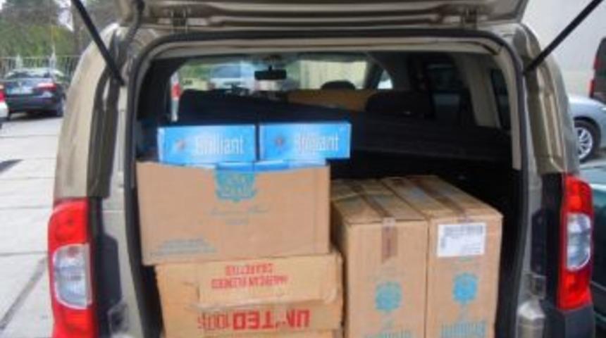 Tarsus'ta 11 Bin 500 Paket Ka&ccedil;ak Sigara Ele Ge&ccedil;irildi