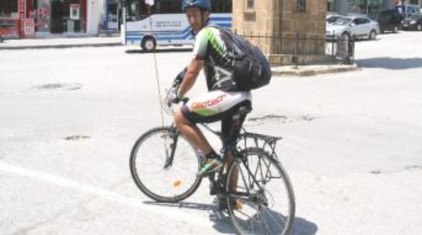 Bisikletiyle Türkiye Turuna Çıkan Gezegen Cemal Yozgat’ta Mola Verdi