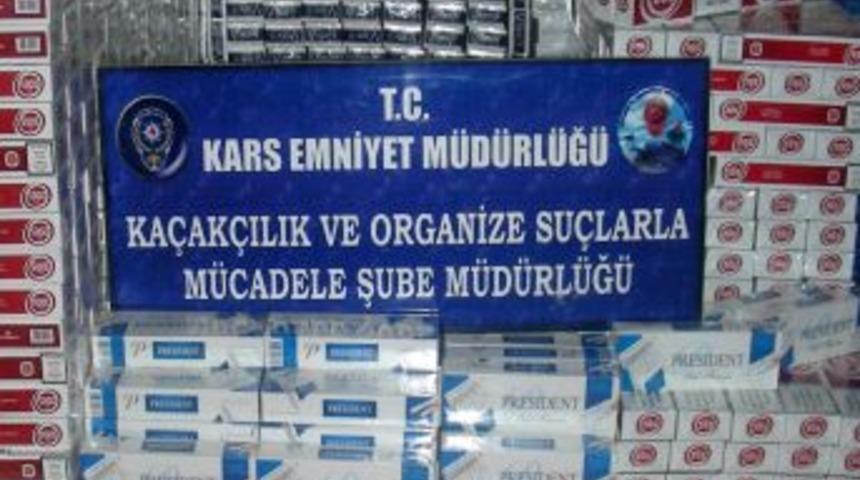 Kars&rsquo;ta 10 Ayrı Işyerine Ka&ccedil;ak Sigara Operasyonu