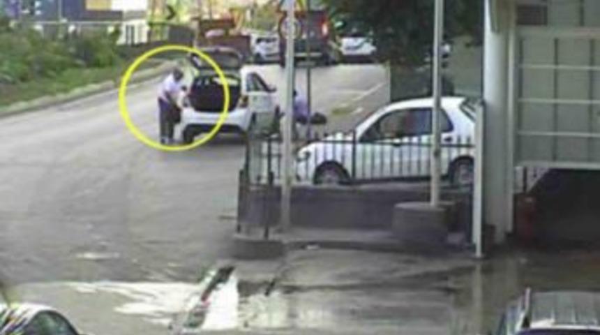 Banka Takipli Hırsızlık G&uuml;venlik Kamerasında