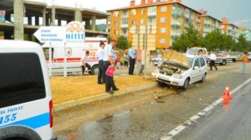 Osmancık&rsquo;ta trafik kazası 3 yaralı