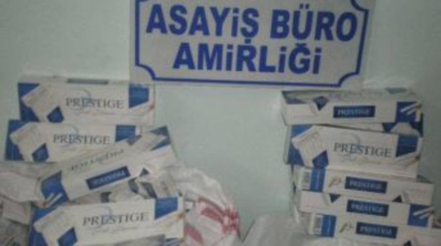 Siverek&rsquo;te 1045 Karton Ka&ccedil;ak Sigara Ele Ge&ccedil;irildi