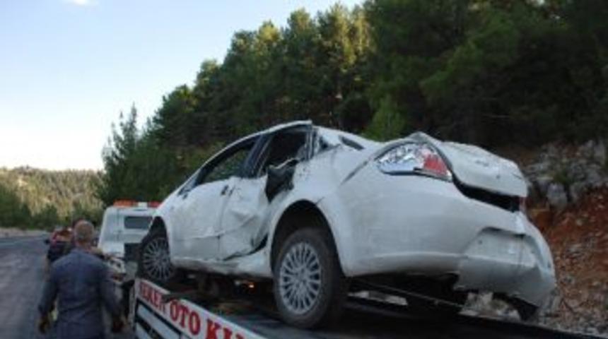 Akseki'de Trafik Kazası: 1 Yaralı