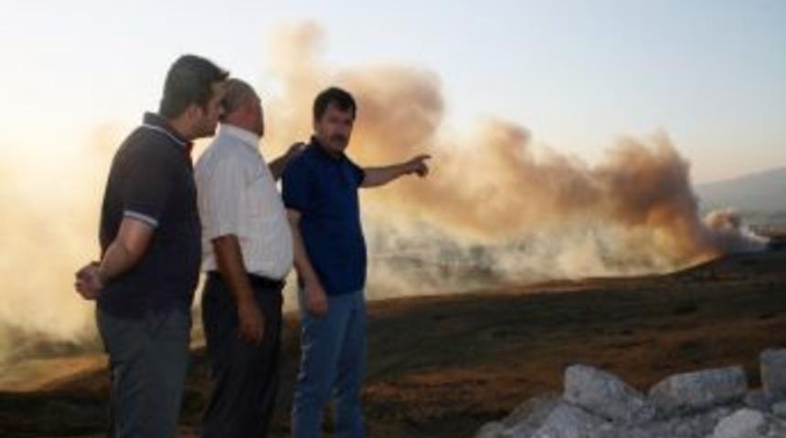 Harmandalı &Ccedil;&ouml;pl&uuml;ğ&uuml;nde Yine Yangın