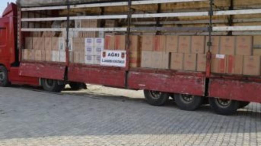 Doğubayazıt&rsquo;ta 17 Bin 65 Karton Ka&ccedil;ak Sigara Ele Ge&ccedil;irildi