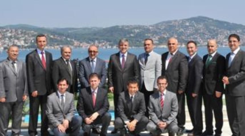 G&uuml;l, Kayseri Gazeteciler Cemiyeti &Uuml;yelerini Kabul Etti