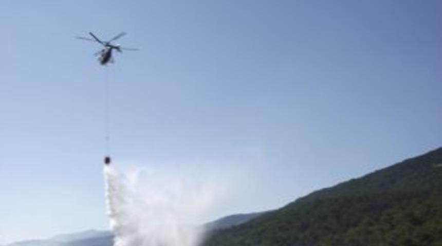 Eymir K&ouml;y&uuml;nde Tarlada Başlayan Yangın Ormana Sı&ccedil;radı