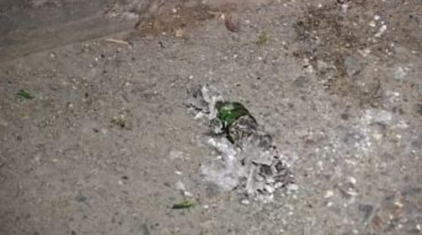 G&uuml;r&uuml;lt&uuml; Yapmayın Diye Uyaran Şahsa Molotof Attılar