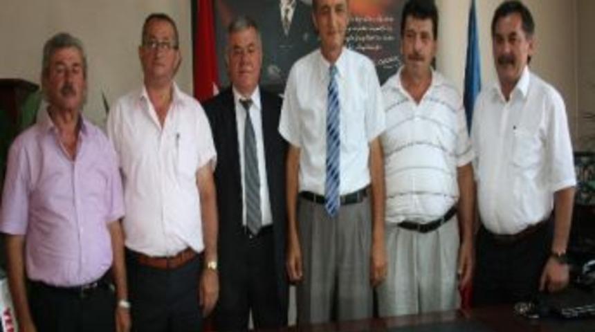 Kdz. Ereğli Muhtarlar Derneği Başkanı Başoğlu, Amelebirliği Başkanı Yılmaz&rsquo;ı Ziyaret Etti