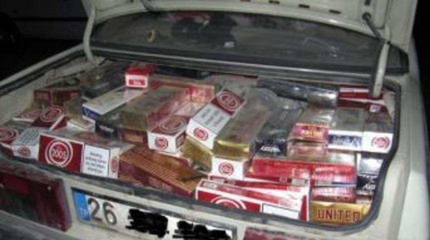 Eskişehir'de 4 Bin 984 Paket Ka&ccedil;ak Sigara Ele Ge&ccedil;irildi