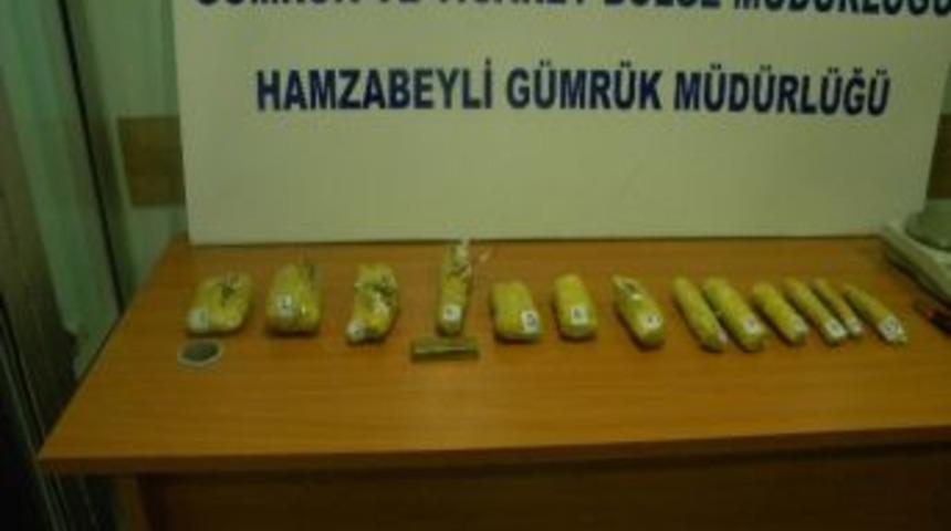 Hamzabeyli Sınır Kapısında Altın Operasyonu
