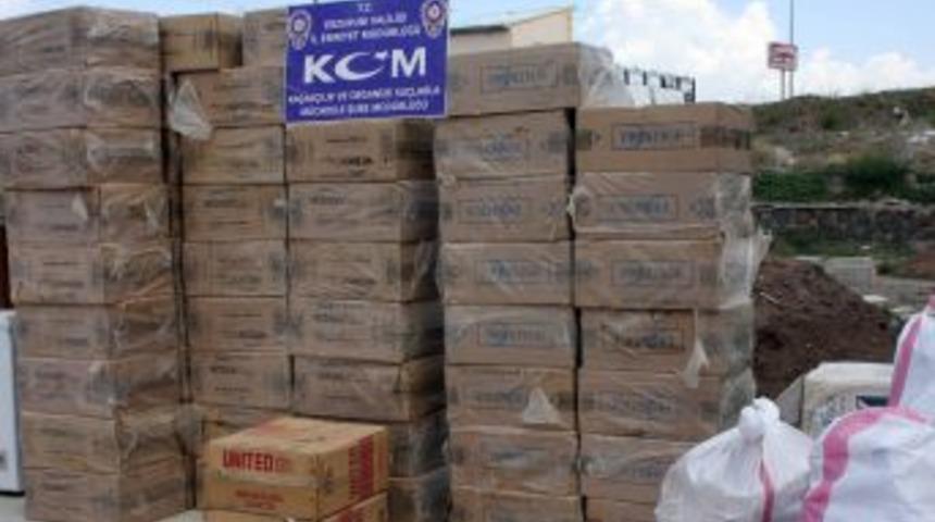 Polis, 78 Bin Paket Ka&ccedil;ak Sigara Ele Ge&ccedil;irdi