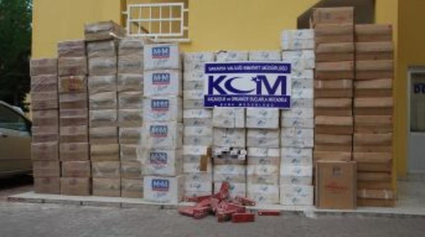 Kamyonun Zulasından 55 Bin Paket Ka&ccedil;ak Sigara &Ccedil;ıktı