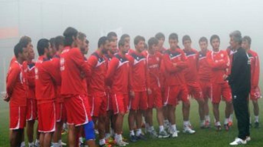 Samsunspor Sis Altında &Ccedil;alıştı