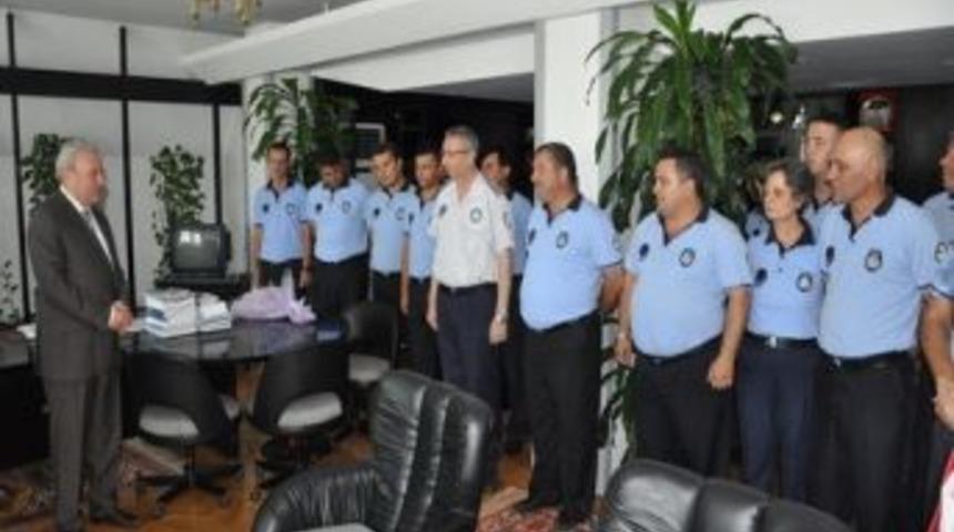 Başkan Okay, Zabıtalarla Bir Araya Geldi