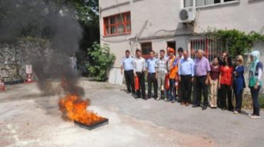 Kartepe'de Yangın Tatbikatı