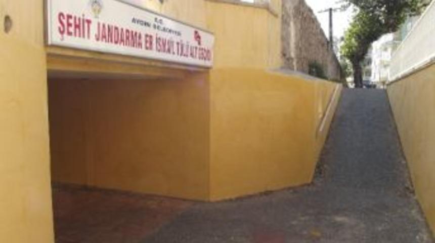 Aydınlı Şehidin İsminin Verildiği Altge&ccedil;idin Duvarları Tamamen Boyandı