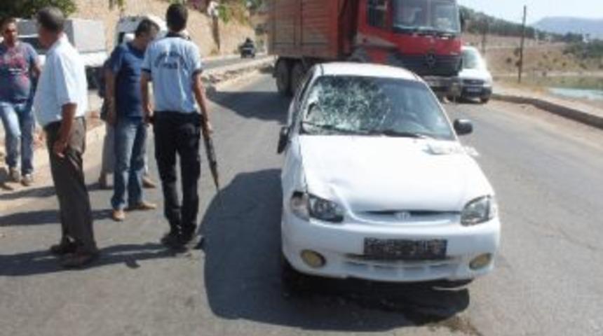 Tunceli&rsquo;de Aracın &Ccedil;arptığı Kadın Yaralandı
