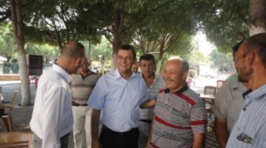 Chp Milletvekili &Ouml;zg&uuml;r &Ouml;zel Saruhanlı&rsquo;da Esnaf Ziyareti Yaptı