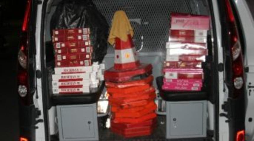 Konya&rsquo;da 4 Bin 500 Paket Ka&ccedil;ak Sigara Ele Ge&ccedil;irildi